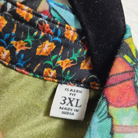 Robert Graham Havana Classic Fit Button-Down Shirt 3XL LINEN TROPICAL - Picture 5 of 12